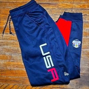 New Era USA Mens Meduim Athletic Jogger Pants